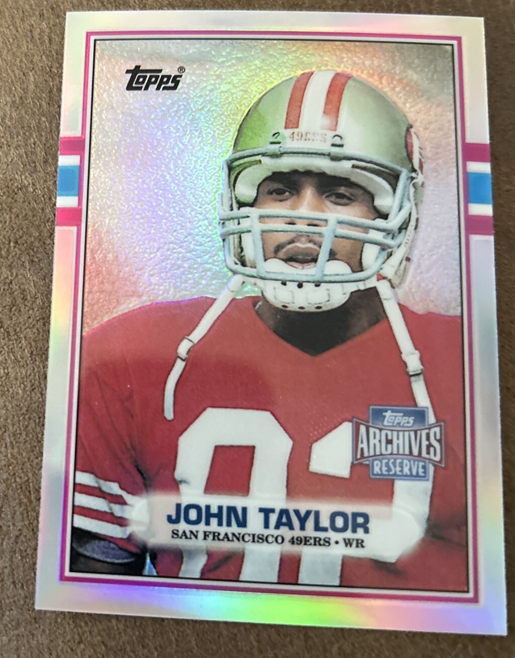 2001 Topps Archives Reserve Refractor John Taylor #57 San Francisco 49ers MINT