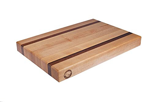 Artisan Maple Walnut Edge Grain Cutting Board Butcher Block - Picture 2 of 7