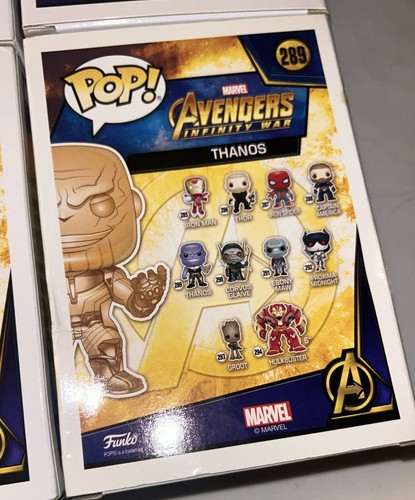 LOT 6 FUNKO POP! MARVEL AVENGERS: INFINITY WAR WALMART THANOS CHROME - Picture 14 of 18