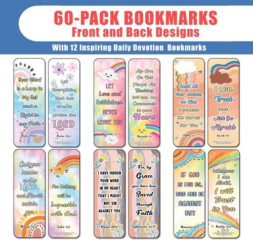 Colorful Daily Devotion Bookmarks (10-Sets X 6 Cards) - Picture 2 of 8
