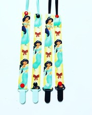 Handmade Pacifier Holder - Disney Princess - Jasmine, Aladdin 2