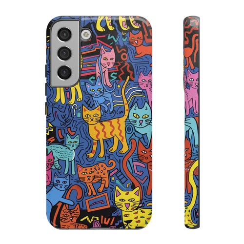 Cat Abstract Art Illustration Phone Case for iPhone, Samsung Galaxy, Pixel - 第 150/175 張圖片