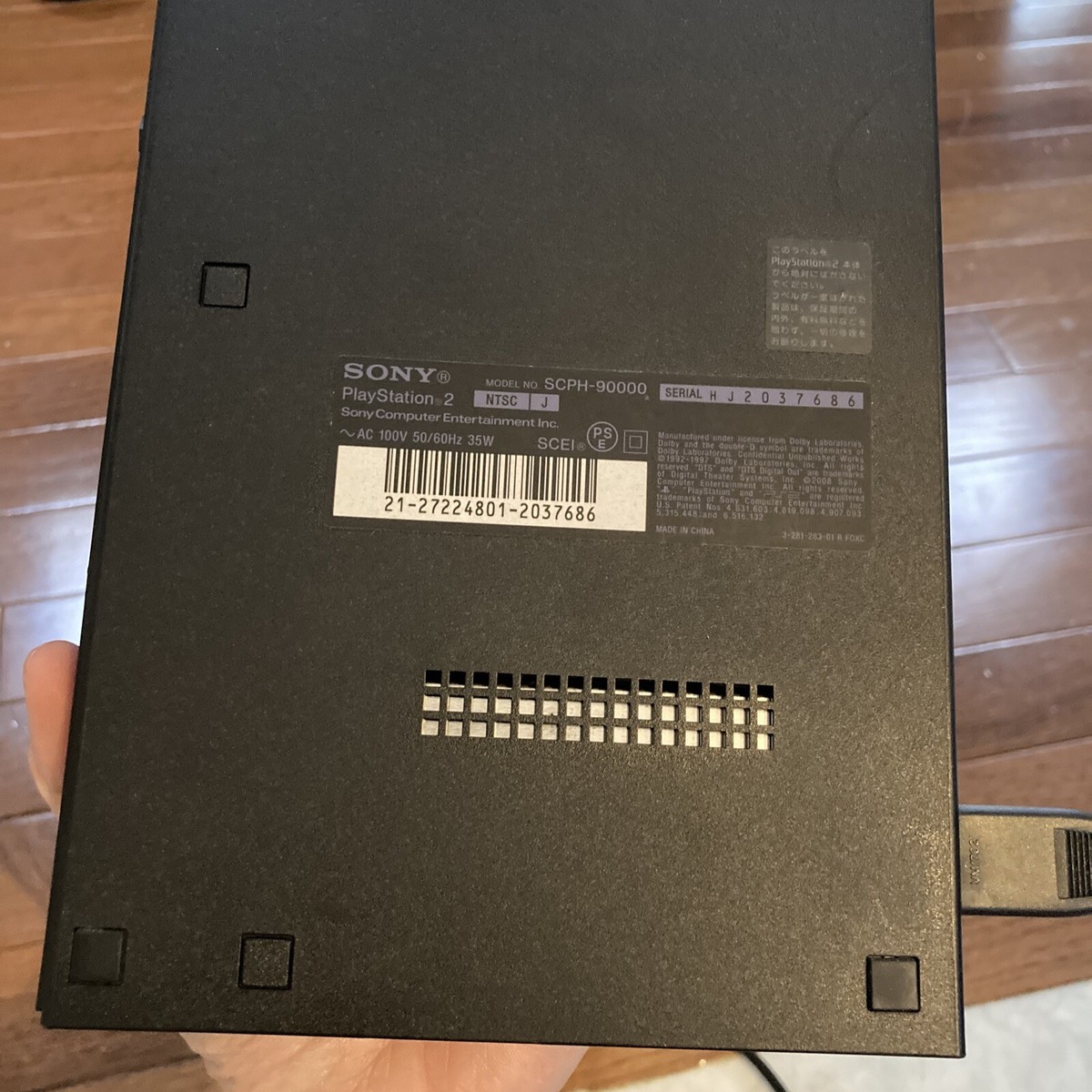 SONY PS2 Slim Console BLACK SCPH-90000 Playstation 2 NTSC-J