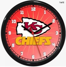 Kansas City Chiefs NFL Football Wall Clock 0724