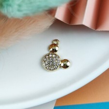 new 40Pcs cartoon mickey head Charm necklace Pendants DIY Jewelry Making