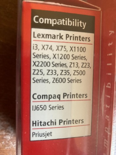 LEXMARK 26 Genuine Tri-Colour Ink Cartridges Original Unopened - Picture 3 of 3