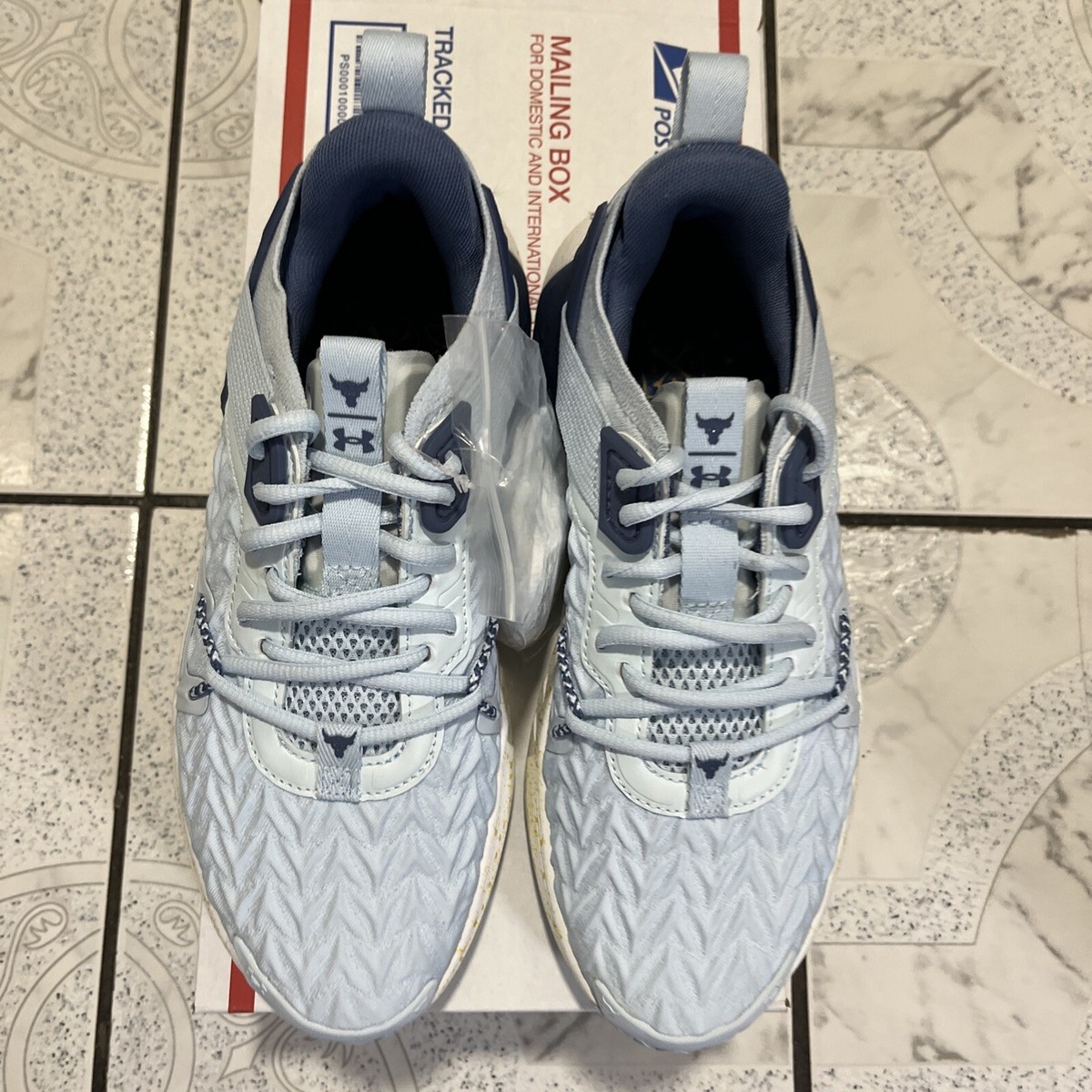 New Under Armour Project Rock 6 Training Shoes Blue Women's Size