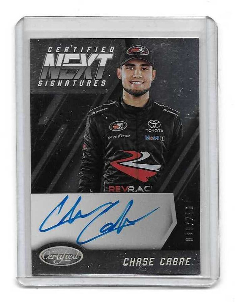 2018 Certified Racing NASCAR Certified NEXT Signatures Chase Cabre 89/210