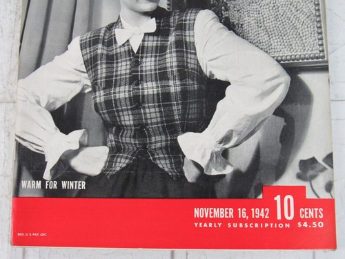 Life Magazine November 16, 1942 Warm for Winter - Picture 3 of 7