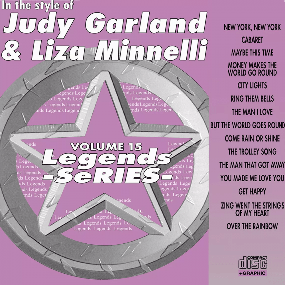 Karaoke CDG CD Legend Series Judy Garland and Liza Minelli CD+G 15 Track Disc