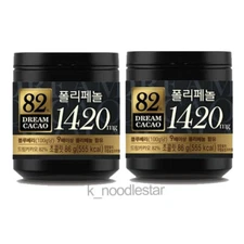 Lotte Dream High Cacao 82% Polyphenol Rich Chocolate Korean Snack 3.1 oz × 2 ea