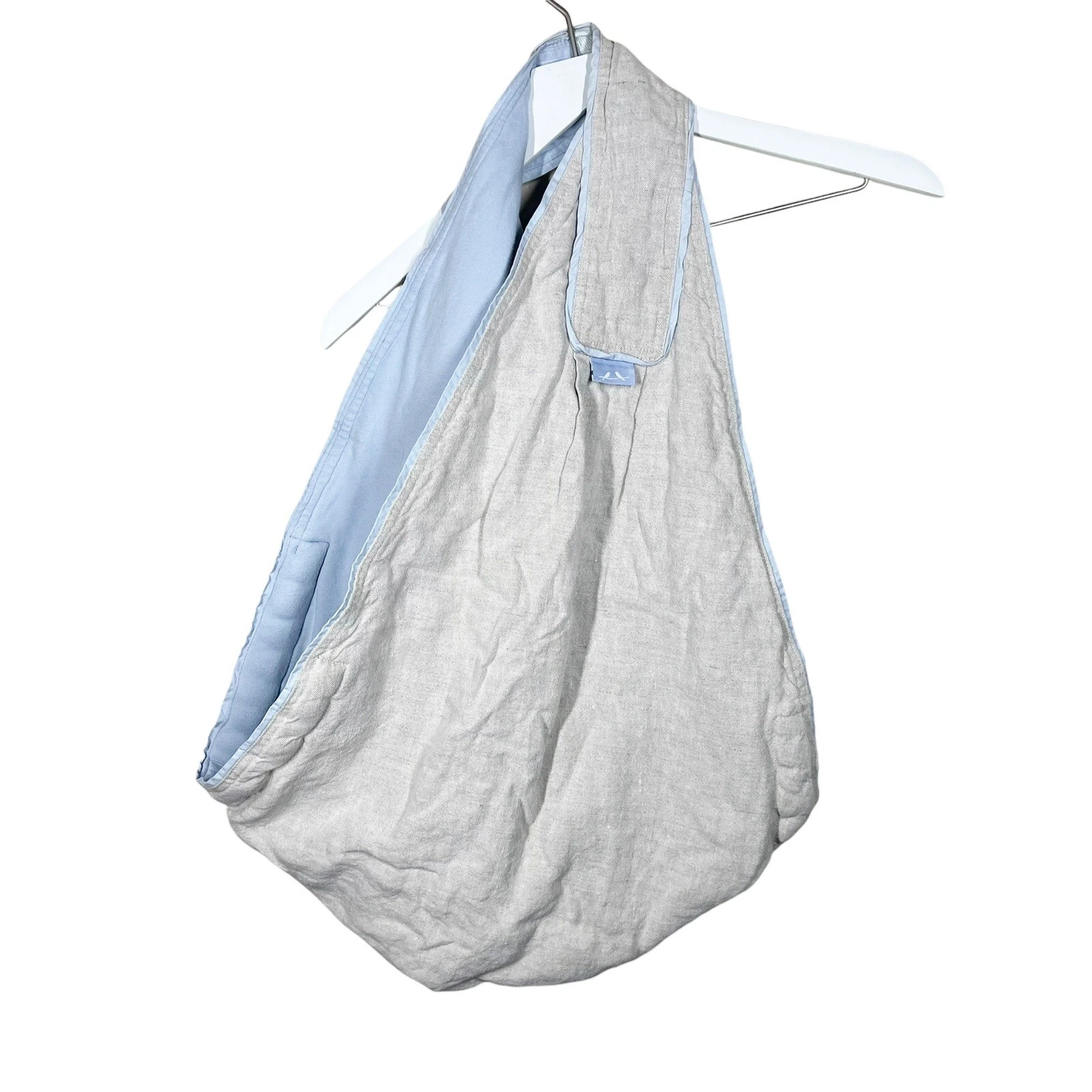 Serena & Lily Market Sling Baby Carrier Flax Ivory Embroidered Medium Organic