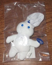 1999 The Pillsbury Doughboy Mini Bean Bag Doll NEW in Sealed Package 6" tall