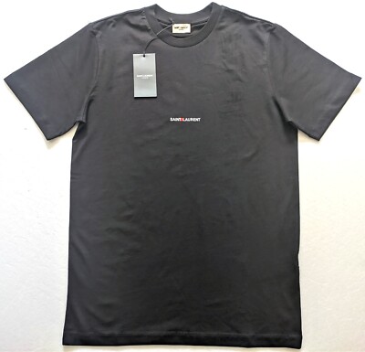 Tシャツ・カットソー Saint Laurent   Abbigliamento Men Organic Cotton Black 12982072_54905209_600.jpg