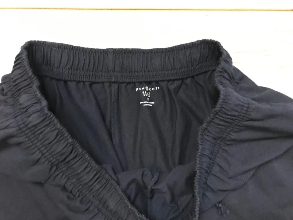 Pantalones cortos Karen Scott azul marino XL mezcla de algodón suave con cordón bolsillos laterales Foto 3 de 4