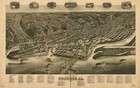 A4 Reprint of American Cities Towns States Map Dubuque Iowa