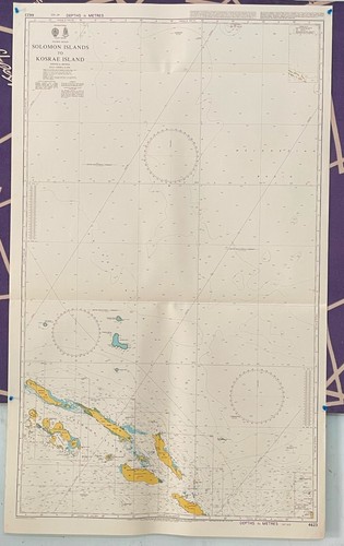 Admiralty 4623 Pacific Ocean Solomon Island To Kosrai Island Vintage Map Charts