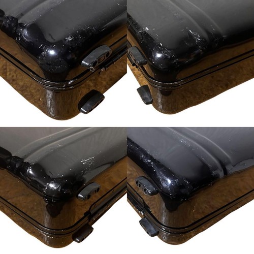 Zero Halliburton Aluminum Attache Case Black Business Bag Dial Lock - Picture 6 of 12