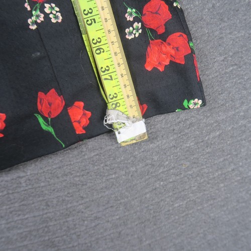 Review Womens Pencil Dress 12(AU) Medium Black Floral Sleeveless Cocktail Sheath - Picture 5 of 9