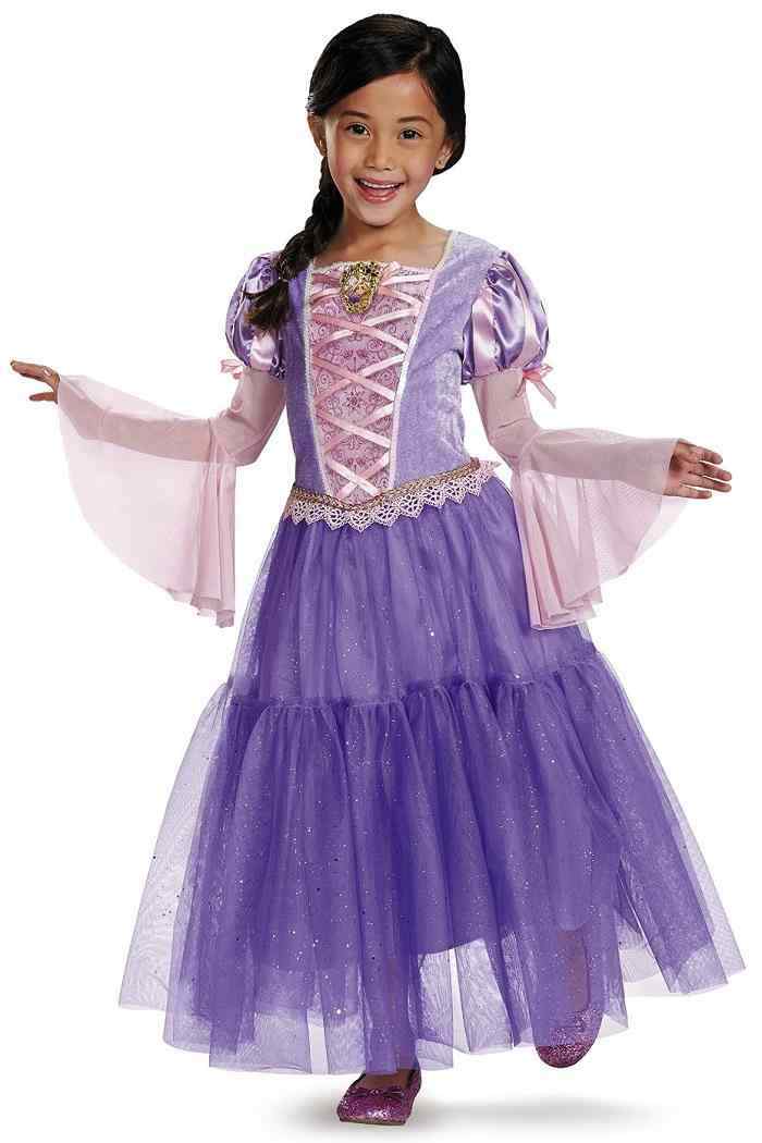 Rapunzel Disney Princess Tangled Fancy Dress Up Halloween Deluxe