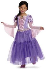 Rapunzel Disney Princess Tangled Fancy Dress Up Halloween Deluxe Child Costume