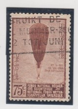 Belgium 1930. August Piccard s Balloon. National Fund Scientific Research Sc 251
