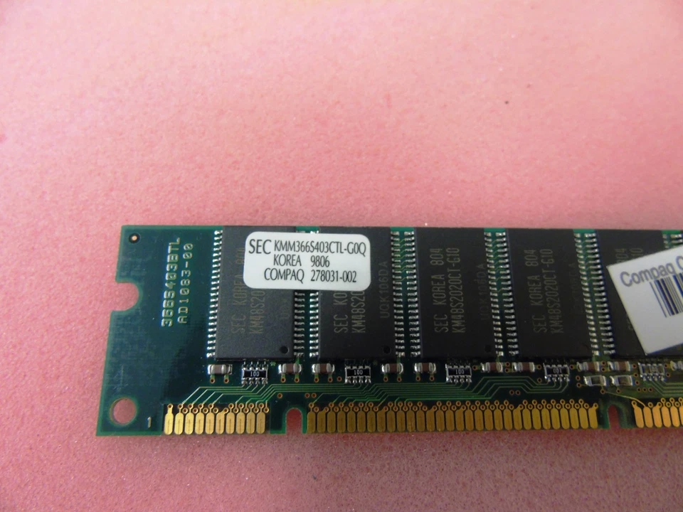 Compaq Presario 4860 Desktop 32MB DIMM Memory - 278031-002 KMM366S403CTL-G0Q - Image 2 of 4