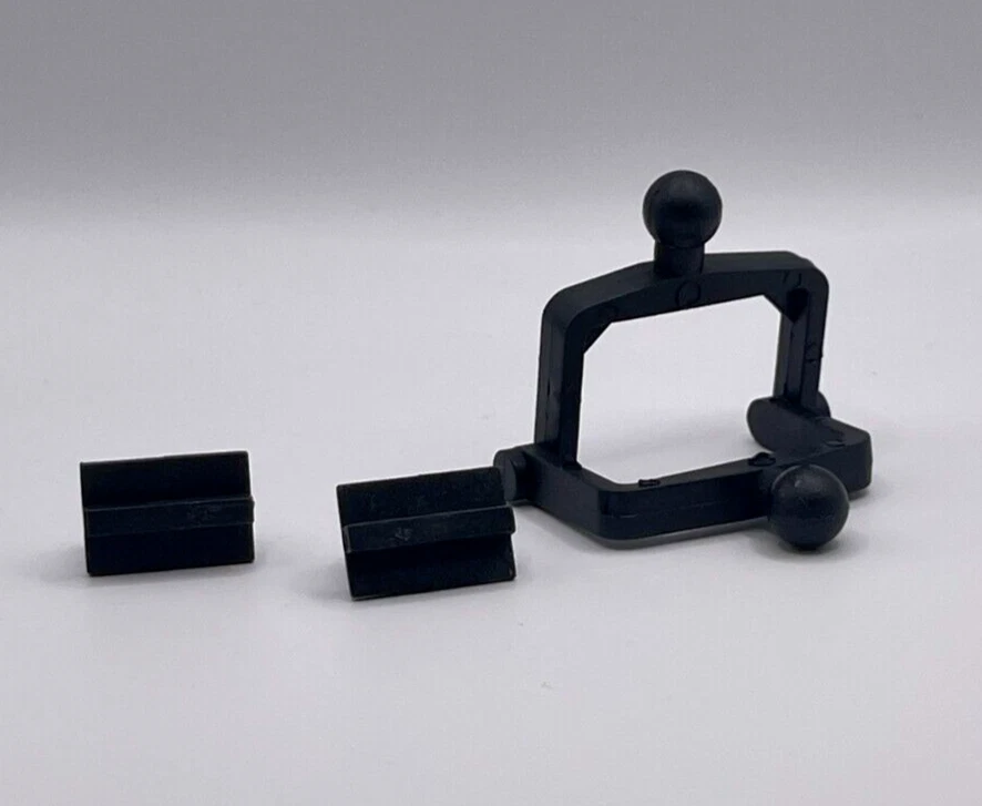 NOVO EM FOLHA, Articulador Plástico Preto Descartável, Entalhado, 100 Peças/Saco - Imagem 3 de 3