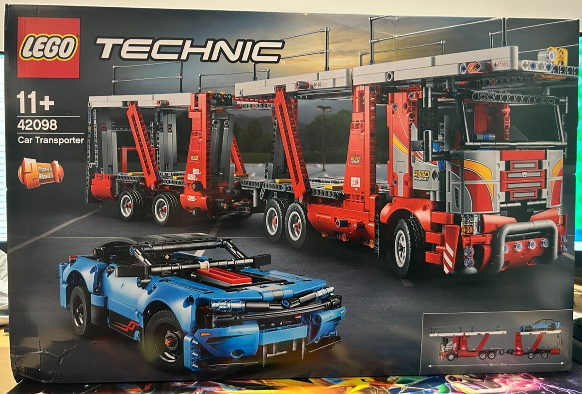 Lego Technic 42098 IN CAR TRANSPORTER Truck Show Cars Trailer
