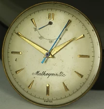 Mathey-Tissot "Matheymatic" Power Reserve Watch Movement Dial Hands RUNNING