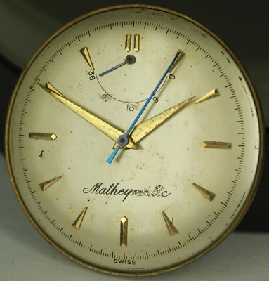 Mathey-Tissot ''Matheymatic'' Power Reserve Watch Movement Dial Hands RUNNING