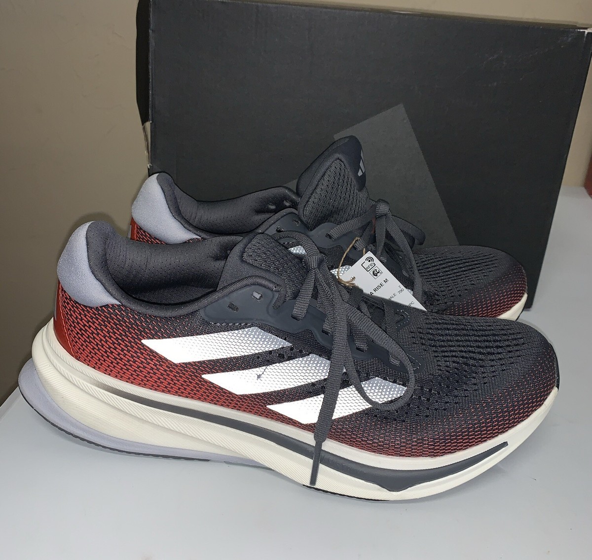 Adidas Mens Supernova Rise M IF3016 Gray Running Shoes