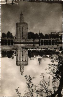 CPA AK SEVILLA Torre del Oro SPAIN (674288)