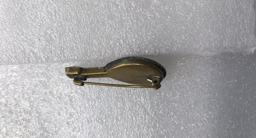 Brooch Pin Micro Mosaic Mandolin Italian Antique Stone Inlay Gorgeous Color - 第 8/11 張圖片