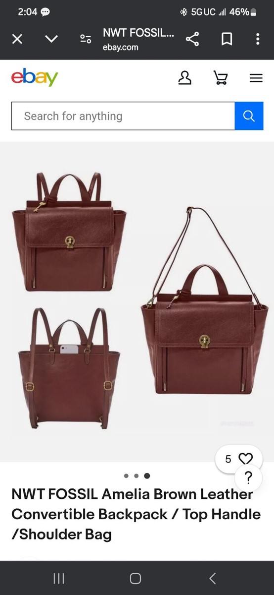 Fossil Amelia Convertible Backpack s-l400.jpg main image 4