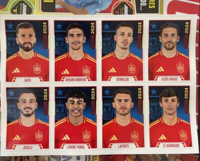 8x Spanien Nationalmannschaft EM 2024 (u.a. Rookie Lamine Yama) JUGON Panini 207