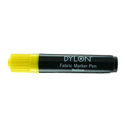 DYLON Textile Pens Yellow Permanent Marker for All Fabrics TShirt