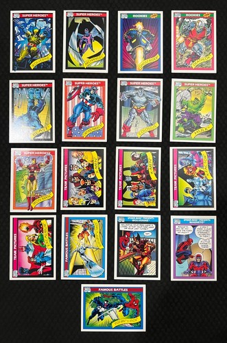 Marvel 1990 Impel Cards Lot Wolverine, X-Men, Cap, Iron Man, Hulk, Ghost Rider