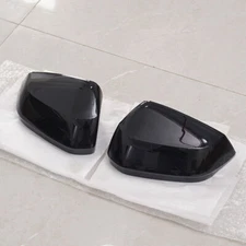 For Audi Q3 2019-2023 2X Gloss Black Door Side Wing Mirror Cover Cap Replacement