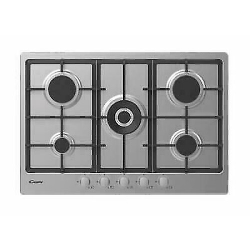 Candy CHG74WX Ebene Kochen 5 Brenner 75CM Aus Gusseisen Edelstahl-image