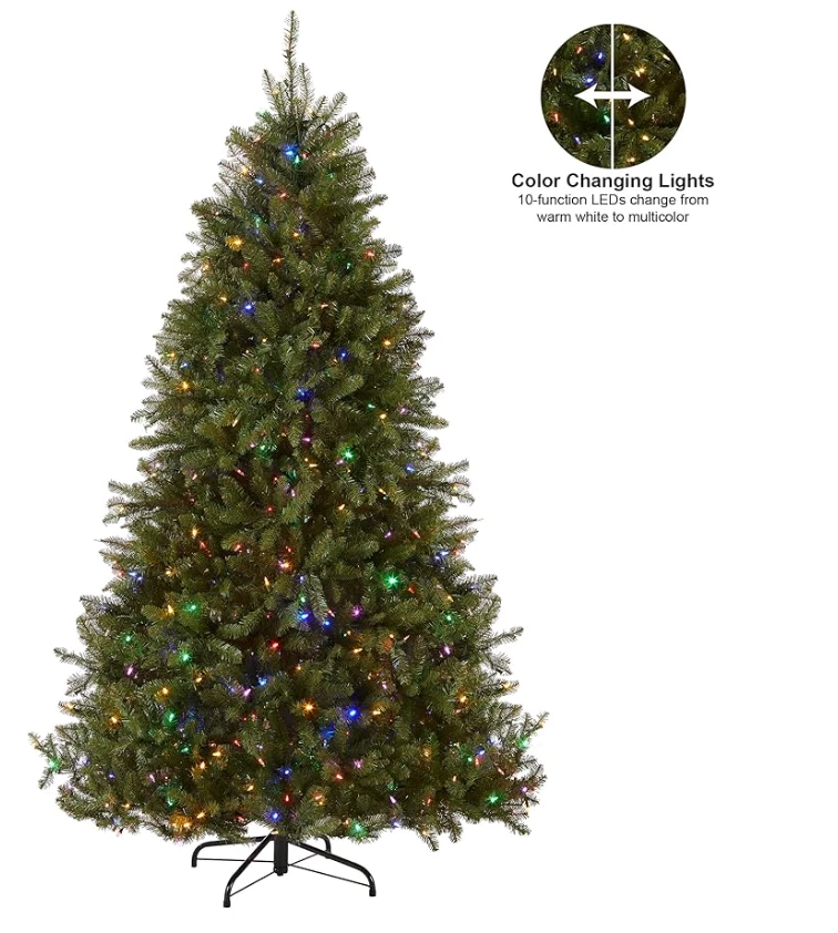 National Tree Company Pre-Lit Tree, Dunhill Fir, Dual Color, Power Connect, 7.5 - Image 2 of 2