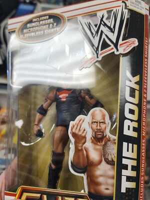 WWE Elite The Rock ザー・ロック 新品開封のみ Mattel The Rock Elite Series 100 Action Figure