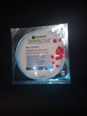 GARNIER SKIN ACTIVE MOISTURE BOMB POMEGRANATE SHEET MASK 1.08 oz