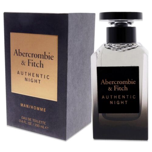 Abercrombie & Fitch Authentic Night Men Eau De Toilette Spray 3.4 oz - Picture 4 of 4