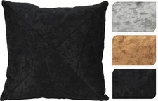 Velluto Riccio Argento Oro o Nero Cuscino Per Salotto Arredo Casa 40 CM