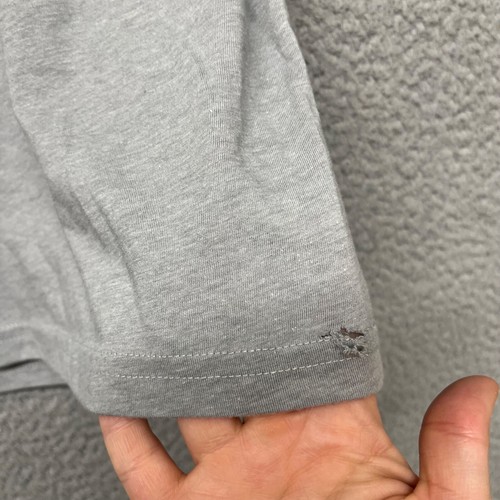 Adidas Shirt Mens L Gray Three Stripe Life Classic Sports Mens Large - Picture 5 of 9