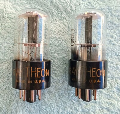 1 Paar Vintage Elektronenröhre - Typ JAN 6J5GT/G / Triode Uni. / Fa Raytheon/ OS