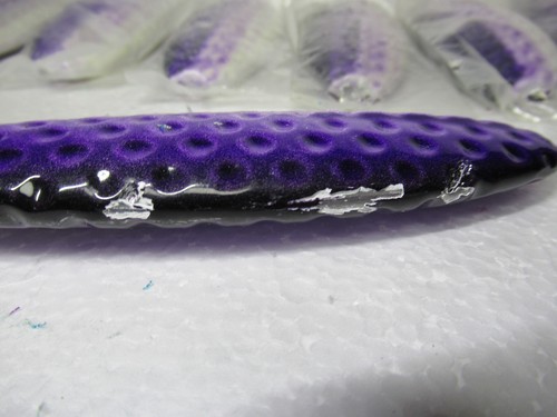 8 Saltwater Diving Sinking GLOW Pencil 6" inch Big Fish Fishing Lure 17oz PURPLE - Picture 7 of 10