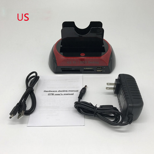 2.5 / 3.5 Lector de tarjetas base de disco duro móvil HUB Serial SATA + IDE paralelo USB2.0 - Imagen 10 de 13