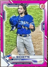Bo Bichette 2021 Bowman Fuschia #192/299 Toronto Blue Jays #7